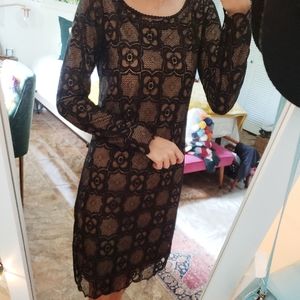 Black Long Sleeve Lace Dress